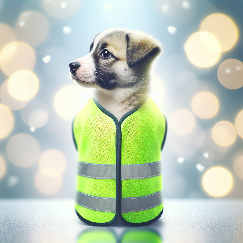 Gilet réfléchissant fluo pour la sécurité de votre chien