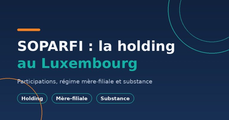 SOPARFI au Luxembourg : comprendre la holding luxembourgeoise sans les clichés fiscaux